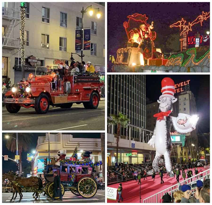 watching the Hollywood Christmas Parade