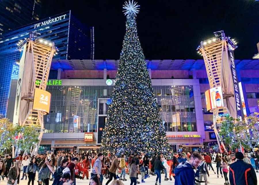 Ice skating in Los Angeles