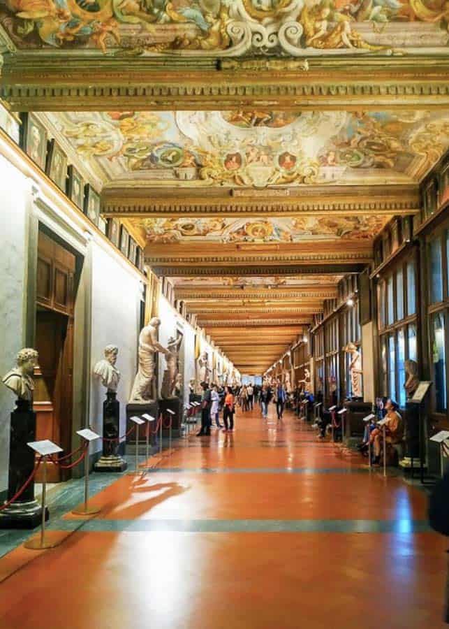 Visiting the Uffizi Gallery on a 2 days in Florence itinerary