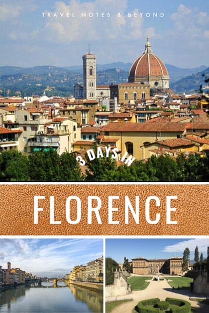 3 days in Florence itinerary