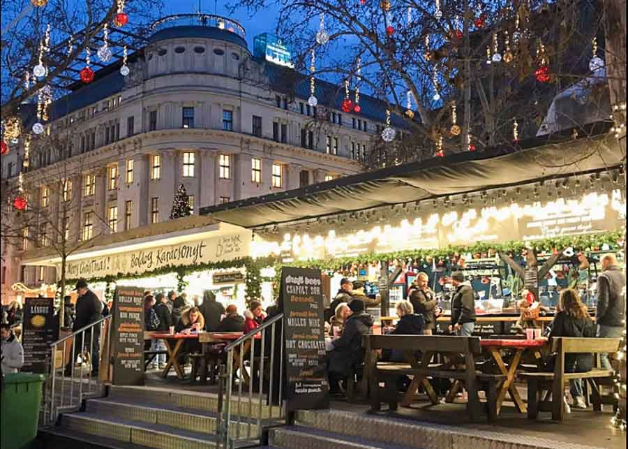 Christmas market in Budapest