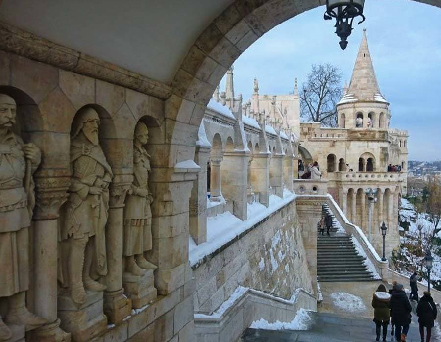 Fishermen's Bastion in Winter