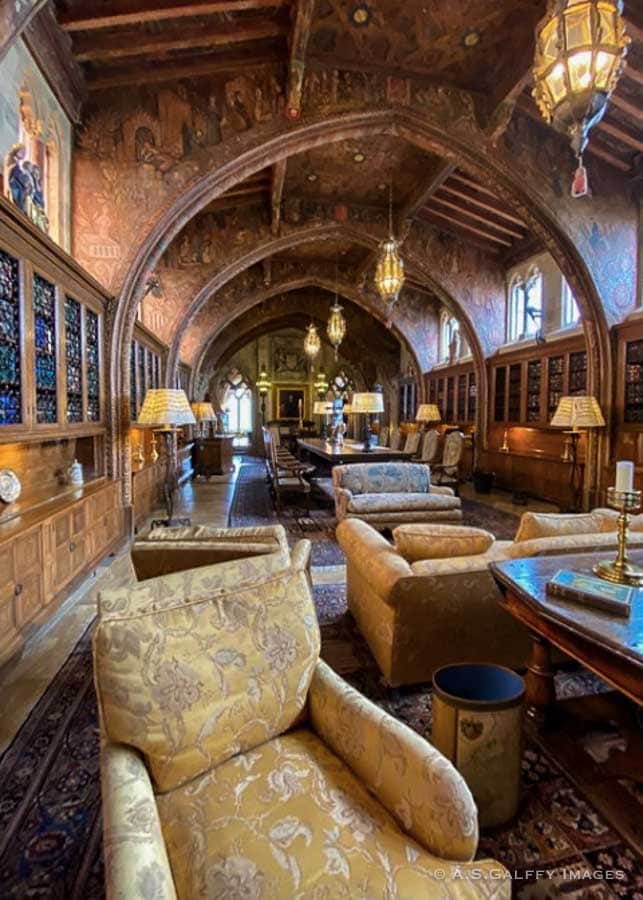 The Library at Hearst Castle