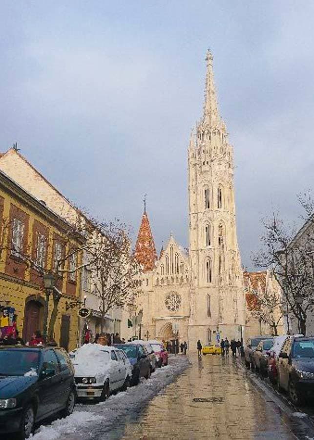 St. Matthias Church in winter