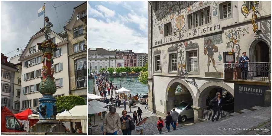 Wandering through Old Town Lucerne