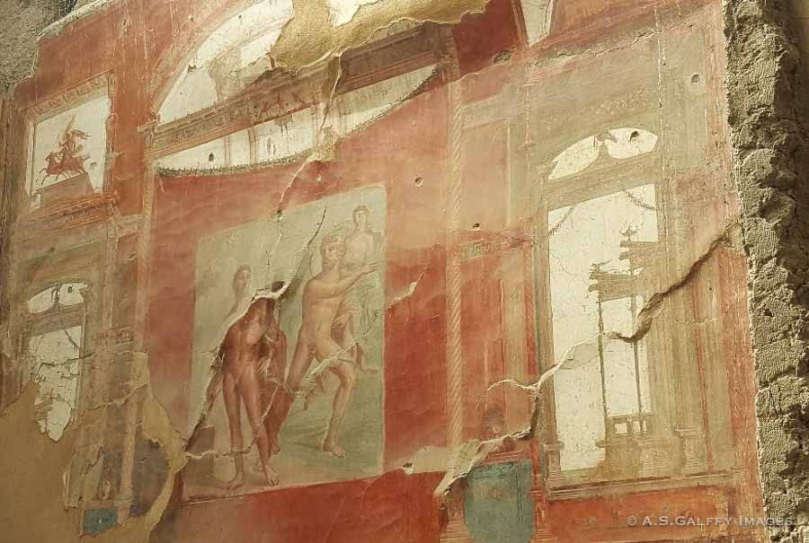 Mural painting at Herculaneum