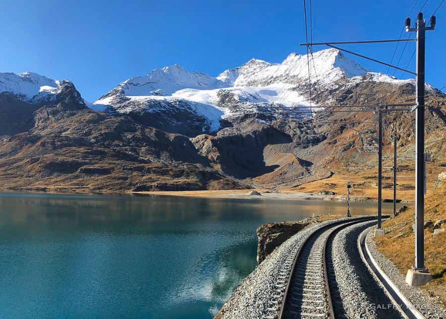 Swiss scenic train itinerary