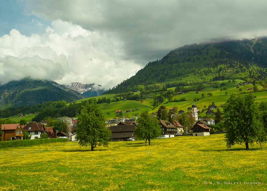 Scenery from the Golden Pass Panoramic Express