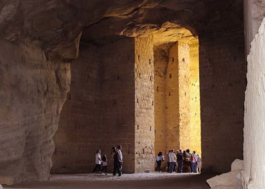 The vaulted Chamber where the Sibyl delivered her oracles at Cumae