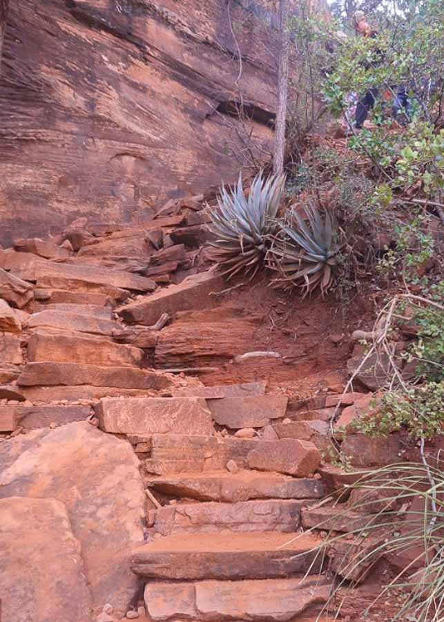 Devil's Bridge Trail Sedona towards the top of the mountain