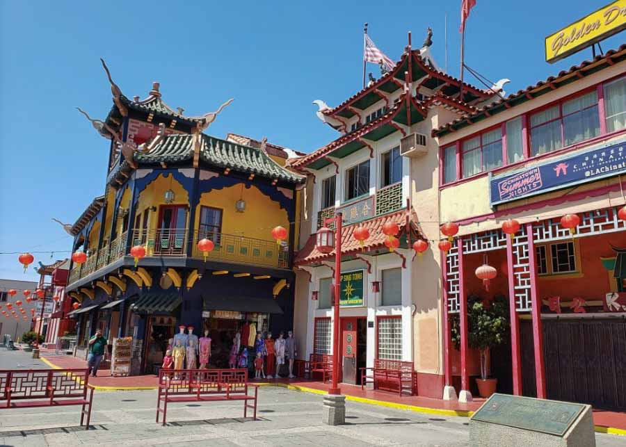 Chinatown neighborhood in Los Angeles