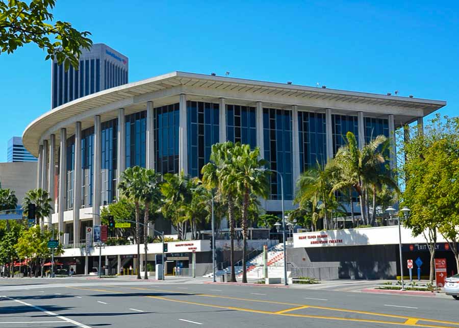 Dorothy Chandler Pavilion in the Music Center Plaza