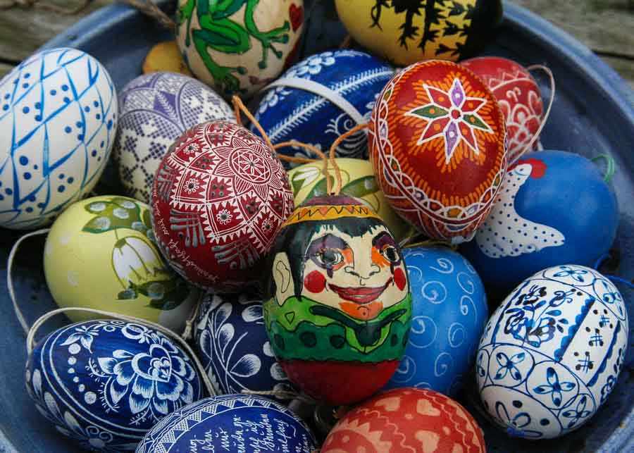 Romanian souvenirs: hand painted Easter eggs