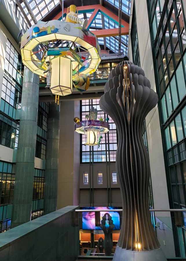 The Atrium of the Tom Bradley Wing at the L.A. Public Library