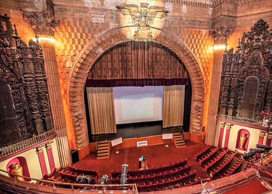 Interior of the Million Dollar Theater in Los Angeles Theater District