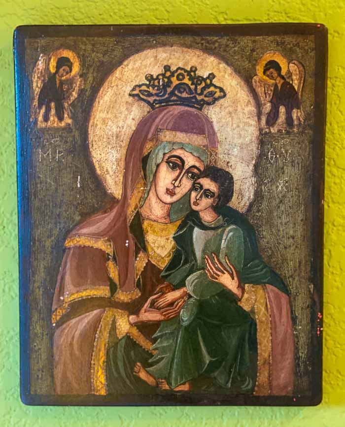 Romanian Orthodox icon painted on wood