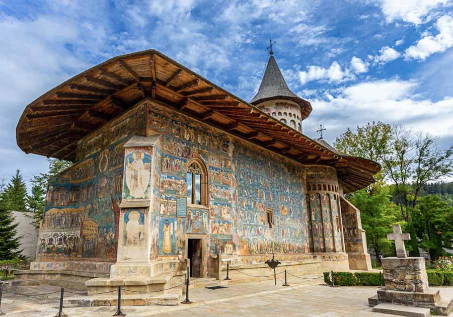 Voronet Monastery in Bucovina