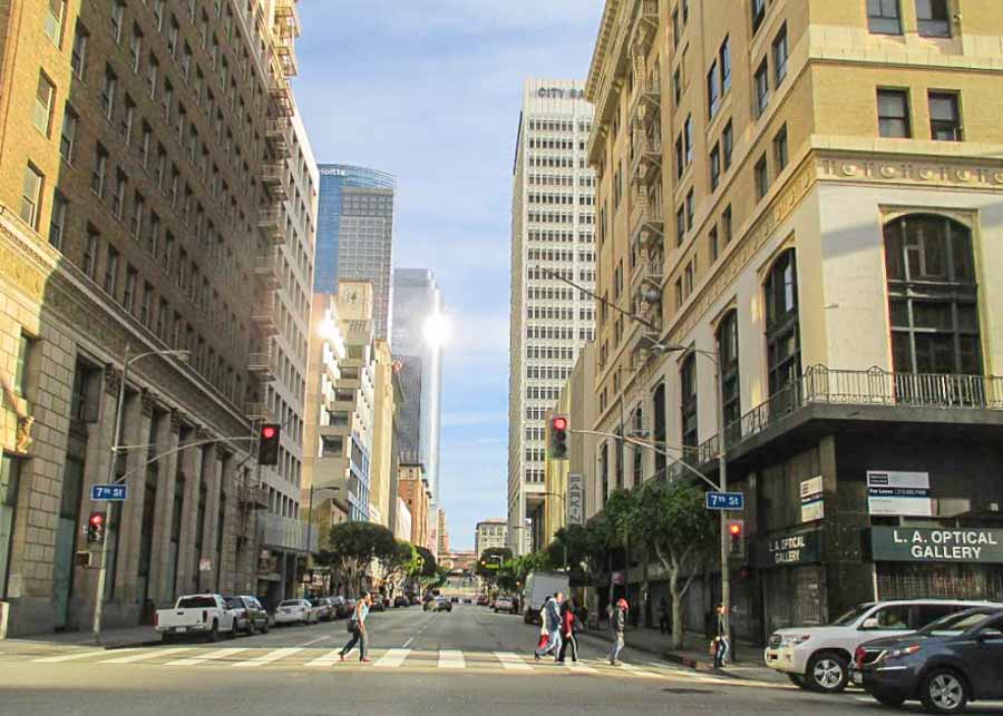 Downtown area, one of the best places to stay in Los Angeles