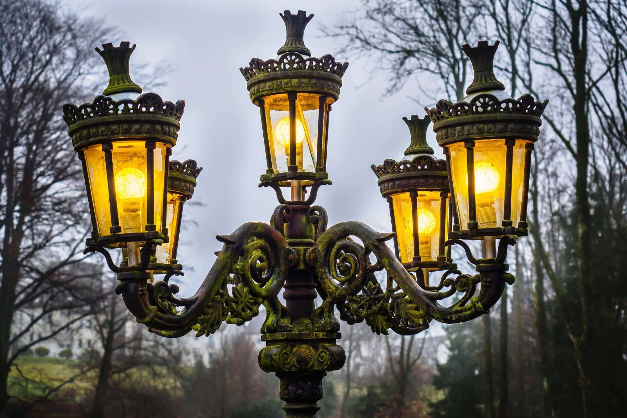 Electric lamps in Timisoara