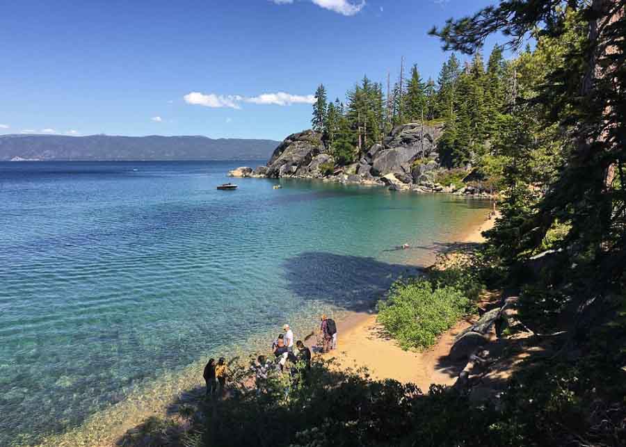 Bliss beach, in South Lake Tahoe