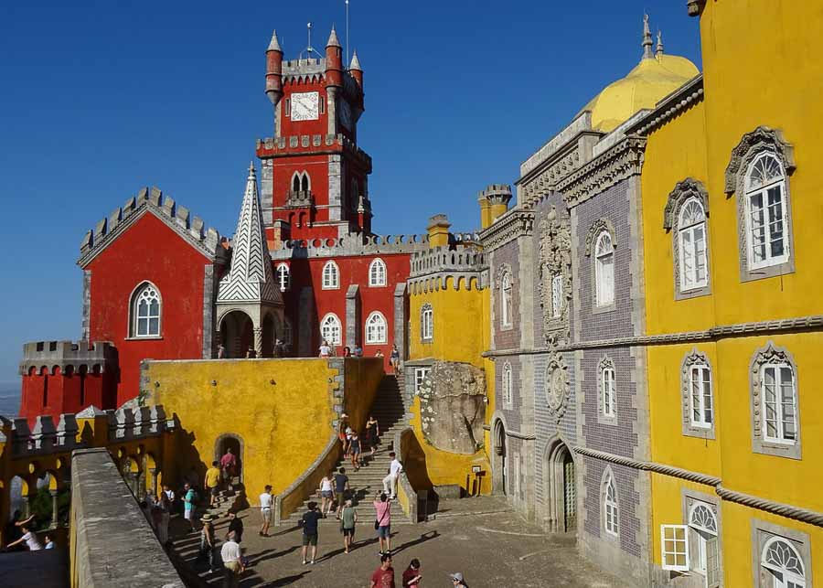 castle in Sintra, Portugal