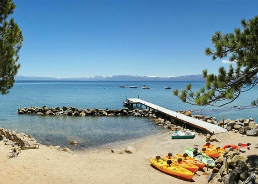 Tahoe Vista Beach in North Lake Tahoe