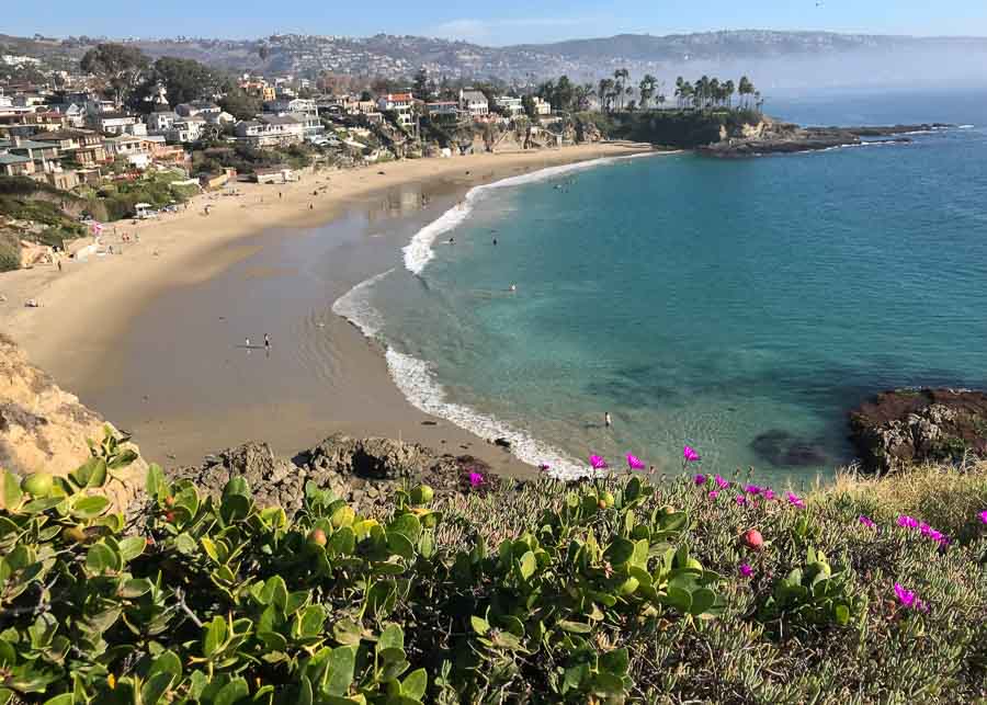 view of Crescent Bay Beach in Orange County