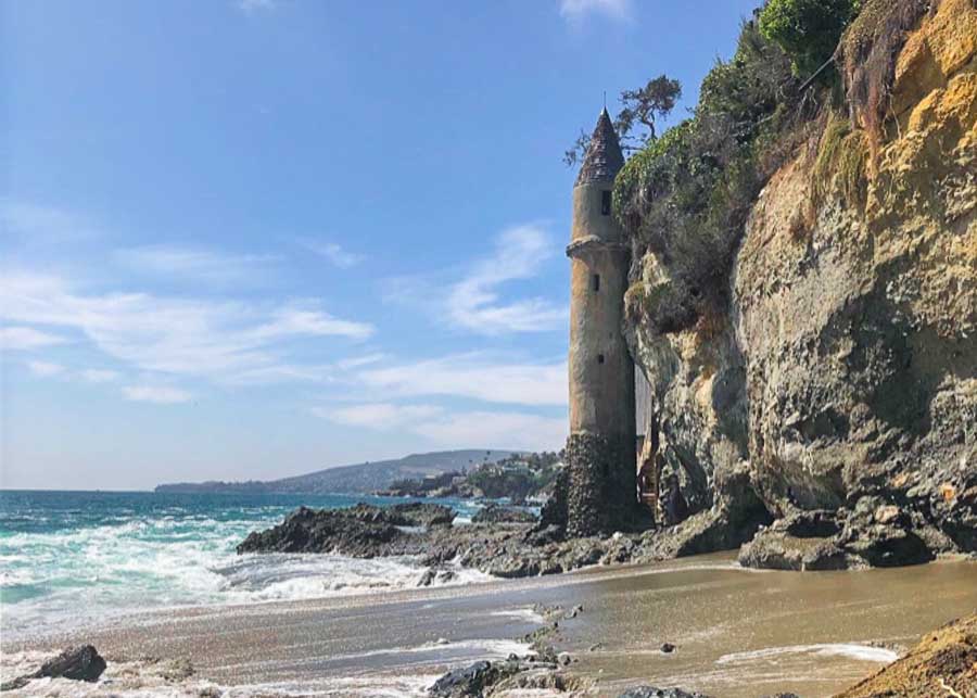 view of the Pirates Tower at Victoria Beach