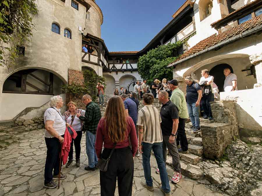 A typical day at Bran Castle during the busy season