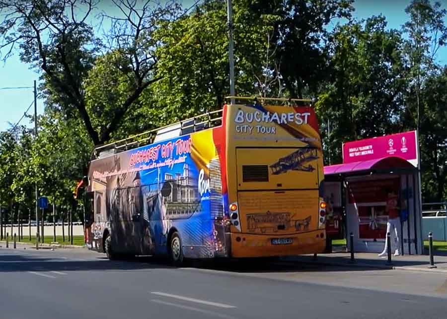 Using the Hop-on-Hop-off Bus is the best way to explore Bucharest