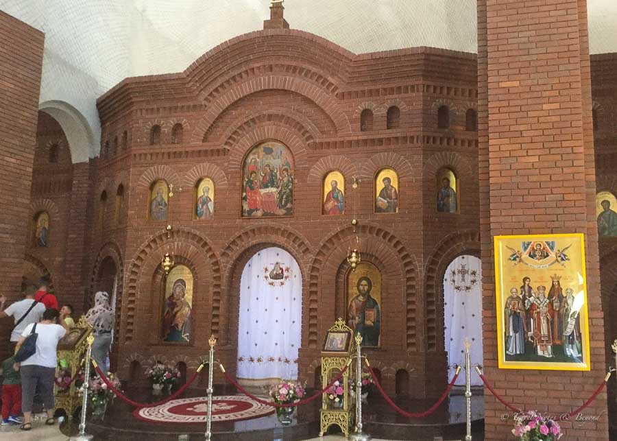 The altar of the New Royal Cathedral in Curtea de Arges