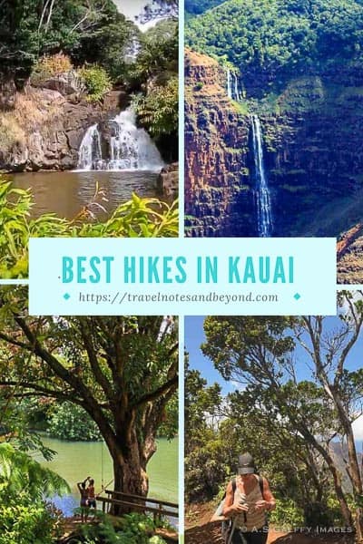 Hikes in Kauai pin