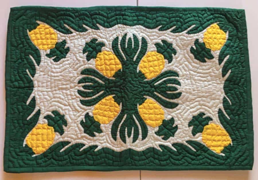 Hawaiian quilted placemats