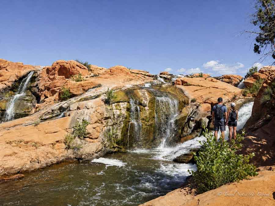 view of the Gunlock falls