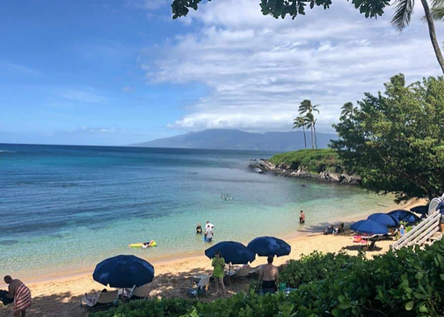 Small beach along the Kapalua Coastal Trail