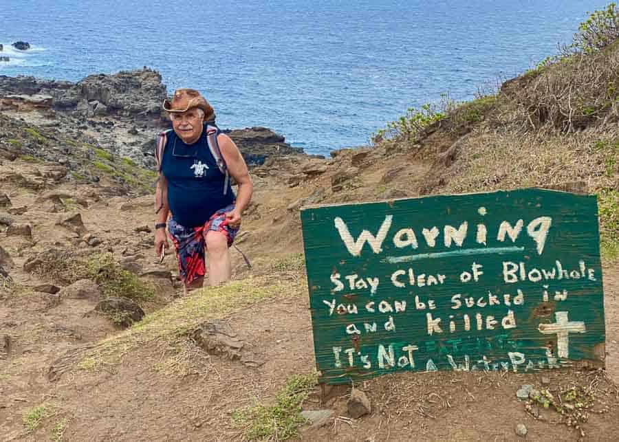 Hiking the Nakalele Blowhole Trail in Maui