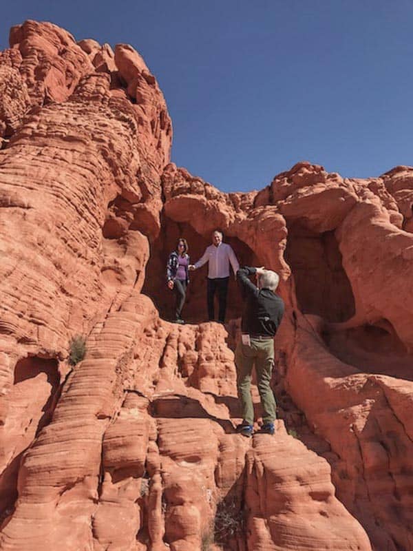 Hiking in the Red Rock Canyon