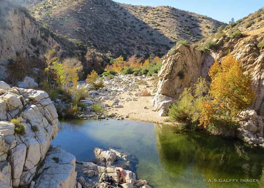 water pool in the San Bernardino mountains