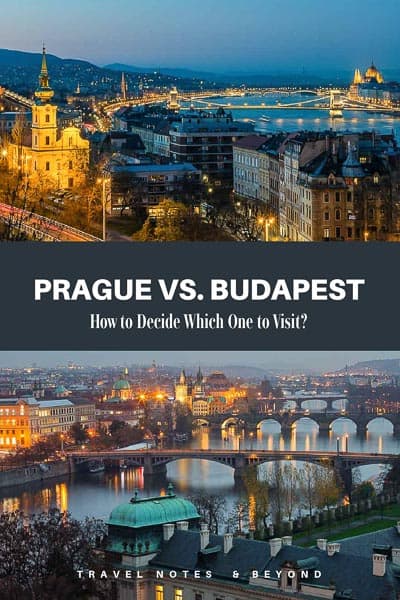 Prague vs Budapest: which one to choose?