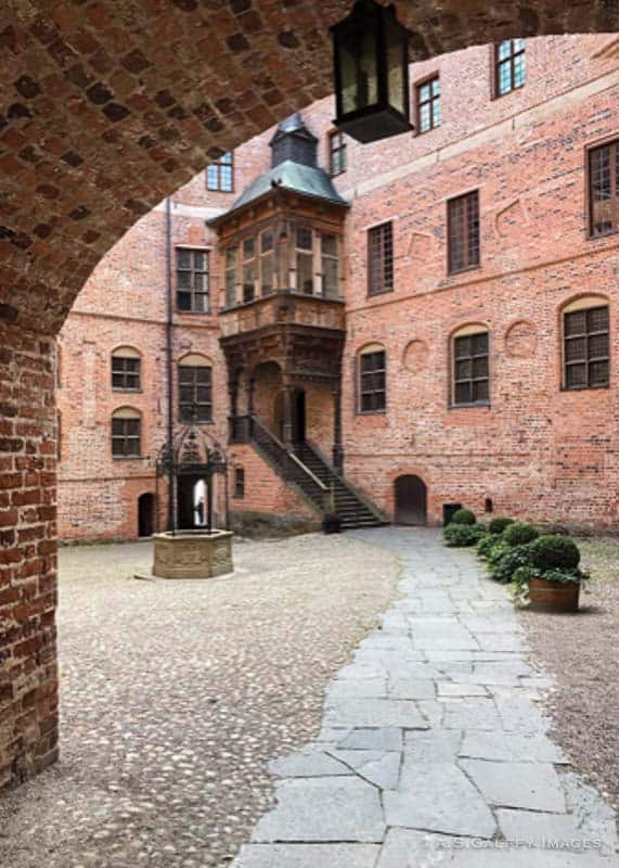 Interior courtyard of the castle
