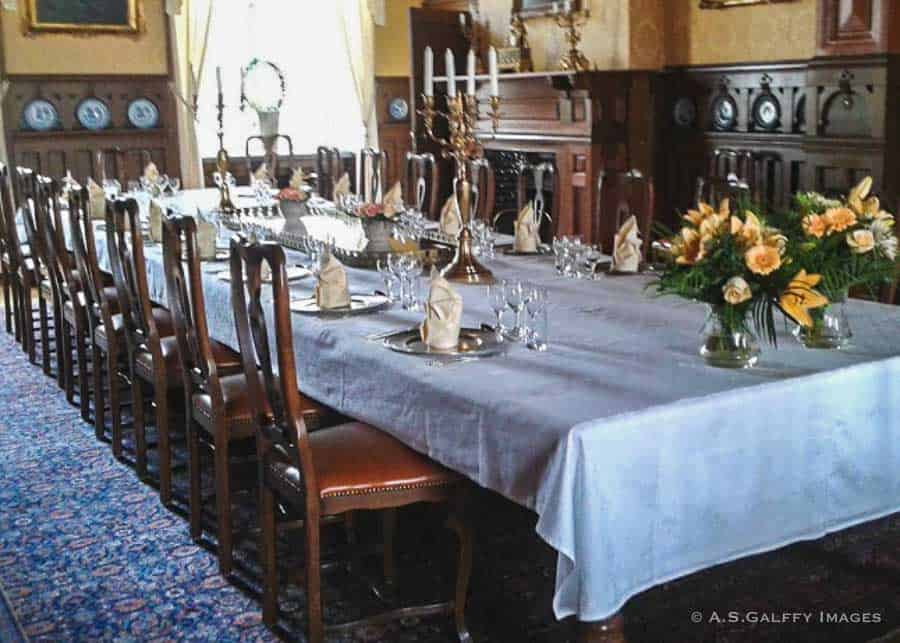 Dining room of the manor