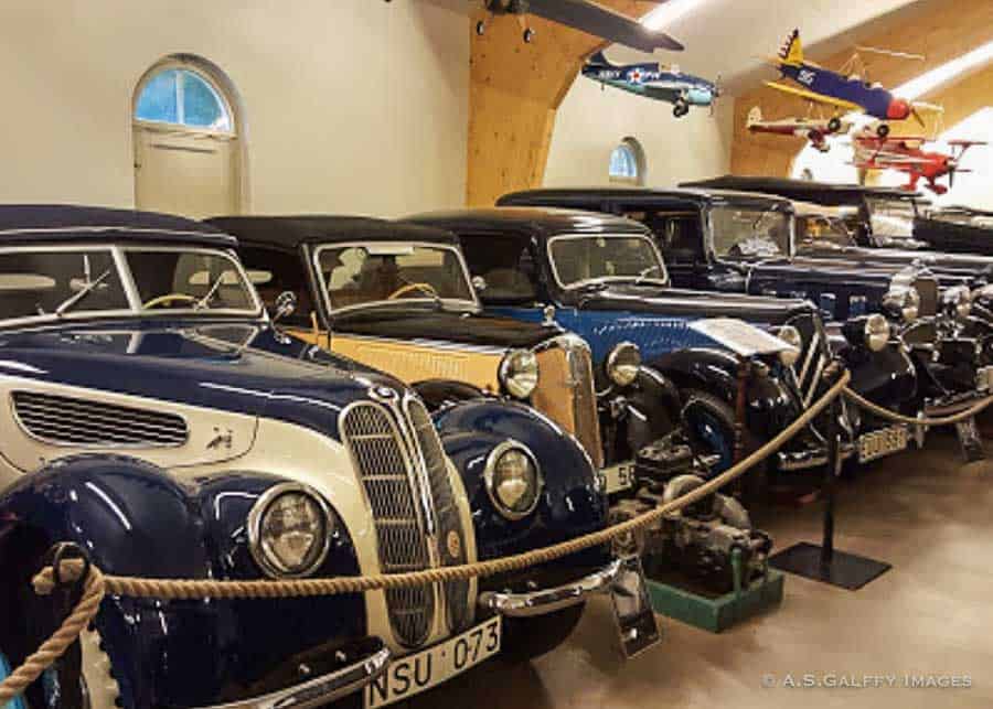 the car collection at Sparrehold Castle