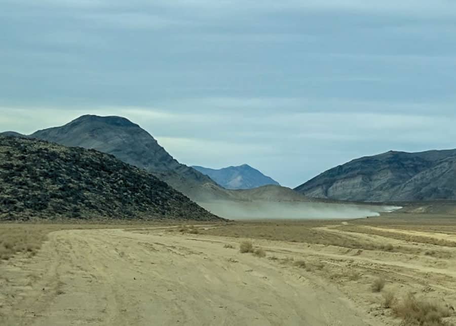 inhospitable road in Death Valley