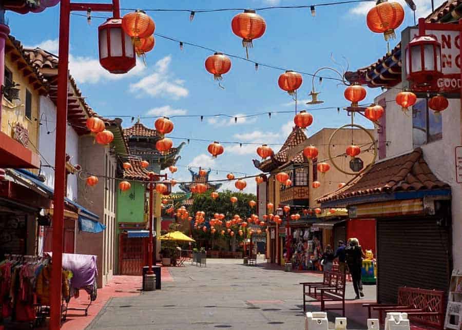 Los  Angeles Chinatown neighborhood