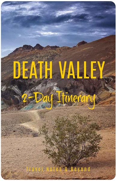 Death Valley itinerary