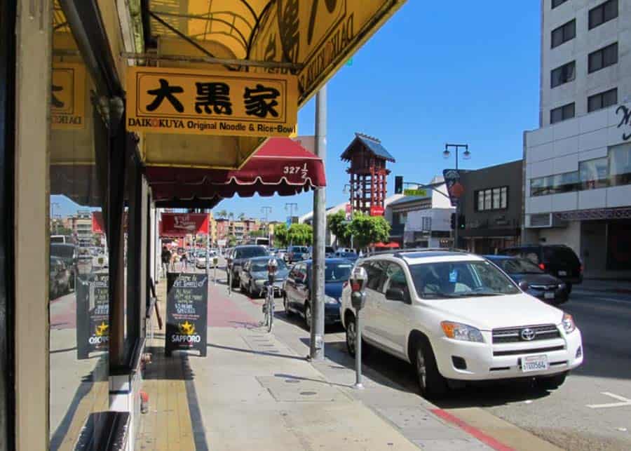 Little Tokyo neighborhood during the day time