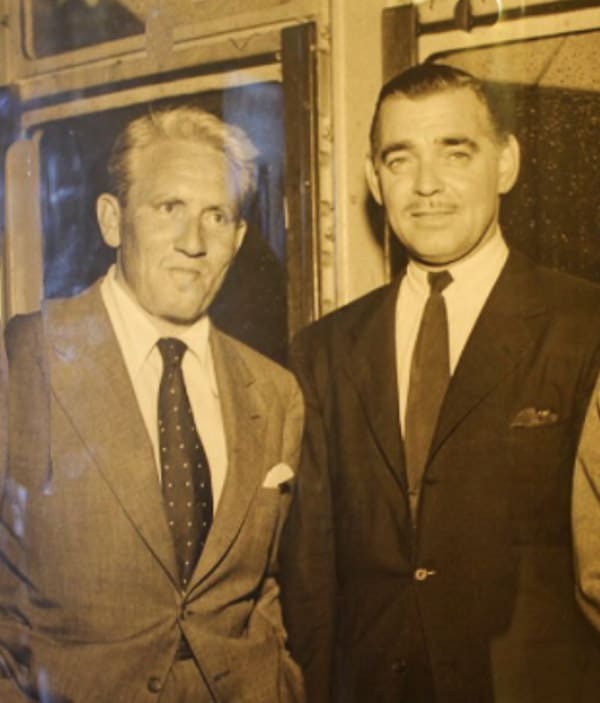 Vintage photos of Clark Gable and Spencer Tracy