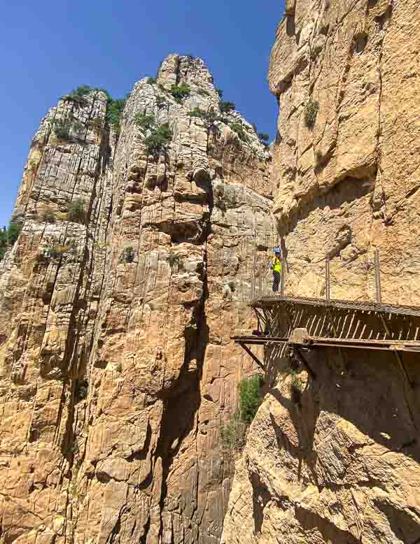 Descending the Caminito del Rey trail