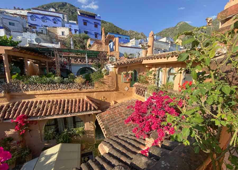 houses in Chefchaouen, Morocco