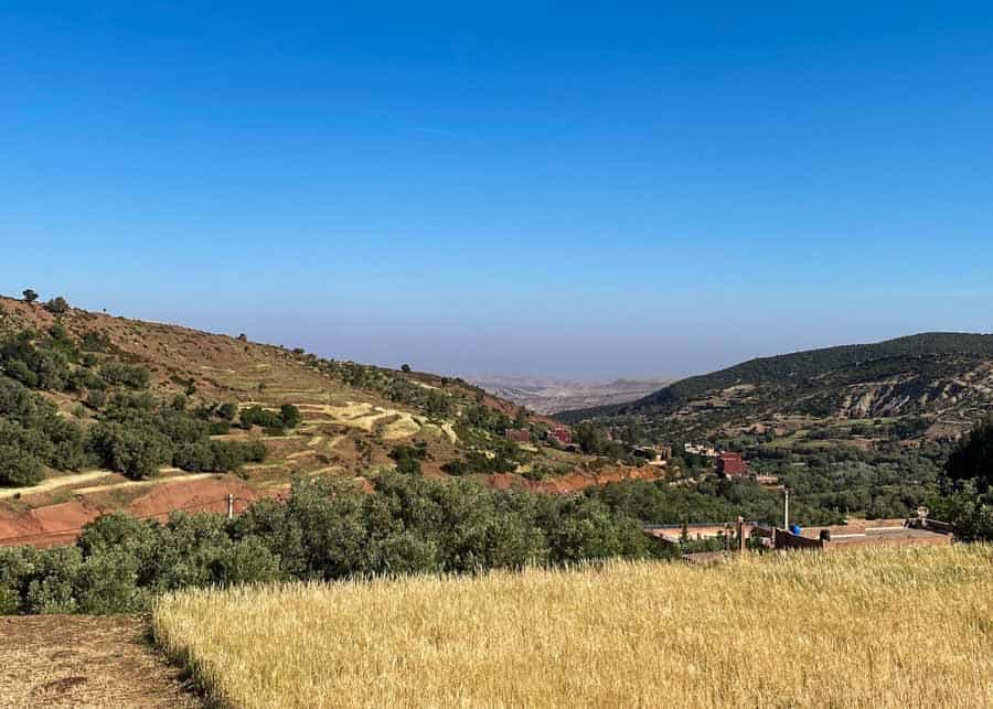 driving through the High Atlas Mountains on a Morocco itinerary